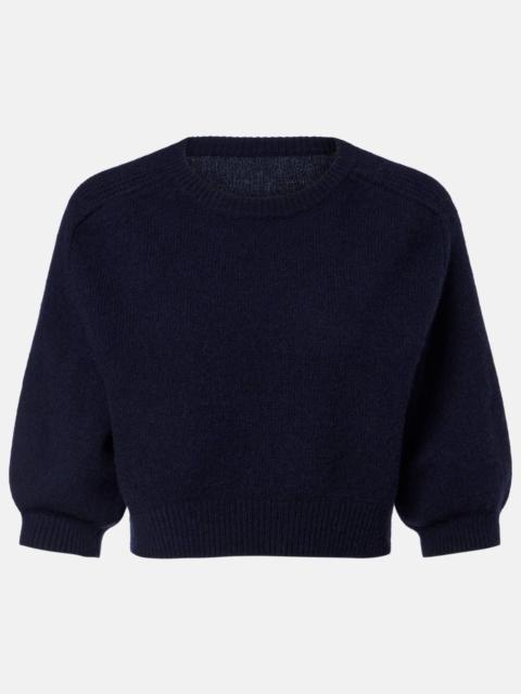 Lorelai cropped wool and cashmere sweater