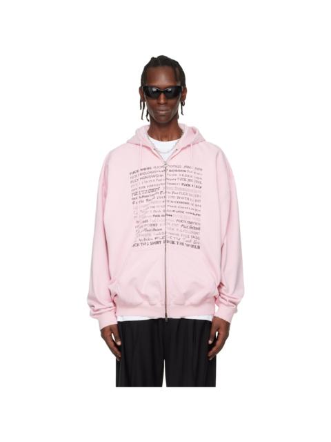 Pink Fuck Everything Zip-Up Hoodie