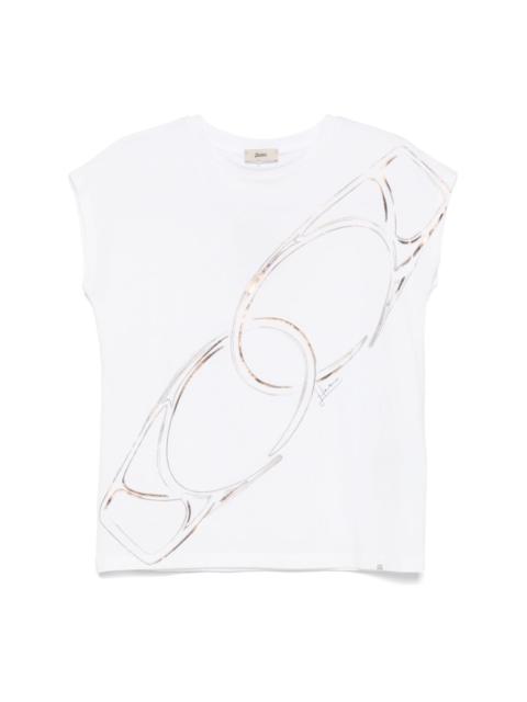 carabiner-print T-shirt