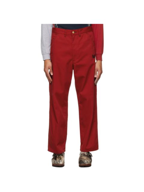 Red SMITH'S Edition Painter Trousers