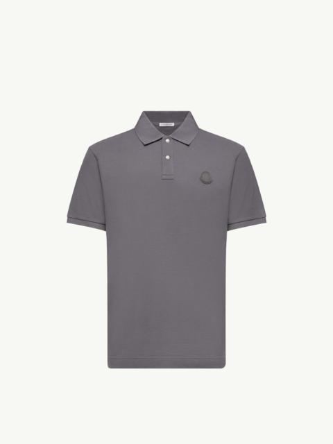 Logo Patch Cotton Piquet Polo Shirt