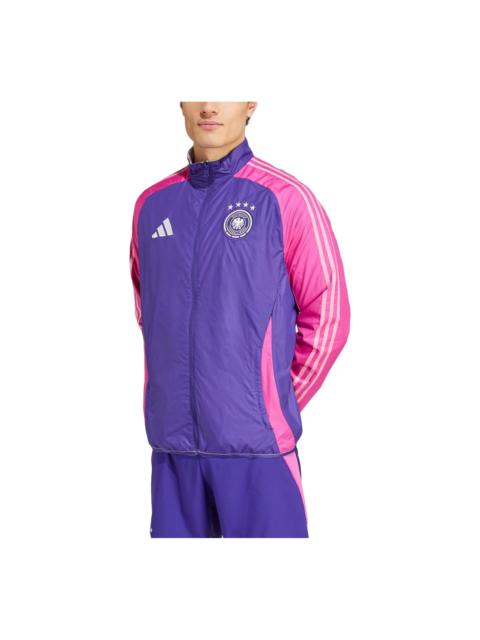 adidas Germany Anthem Football Jacket Asia Sizing 'Purple Pink' IX0405