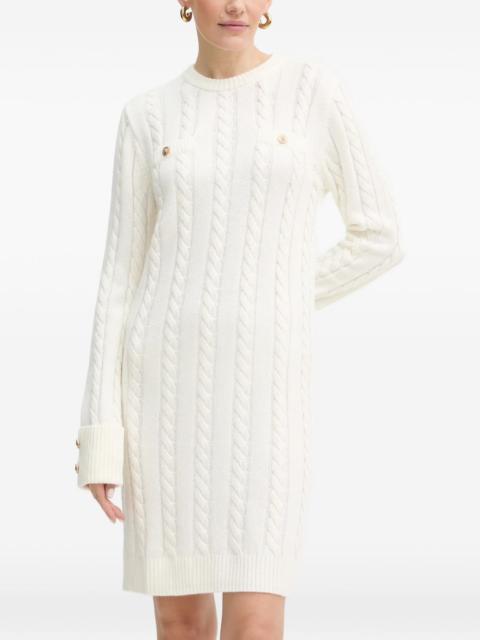 cable-knit mini dress