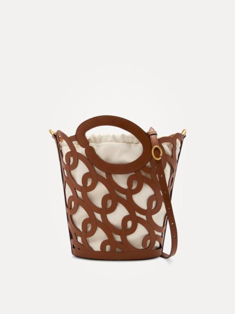 OSCAR CHAIN-LINK LEATHER TOTE