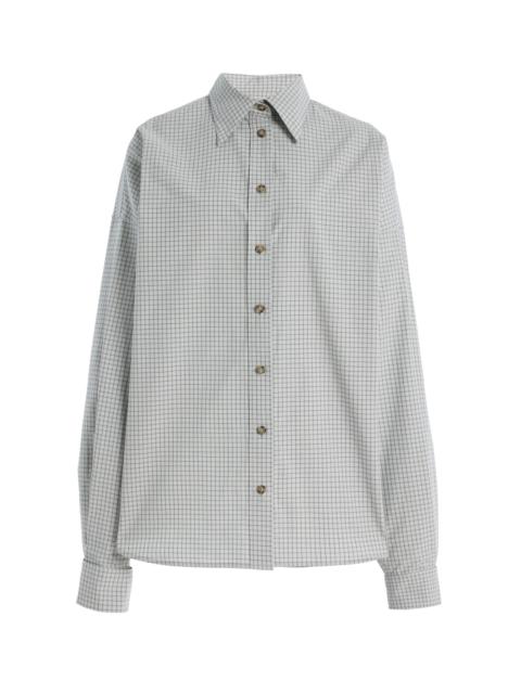 The Harvey Cotton Boyfriend Shirt grey