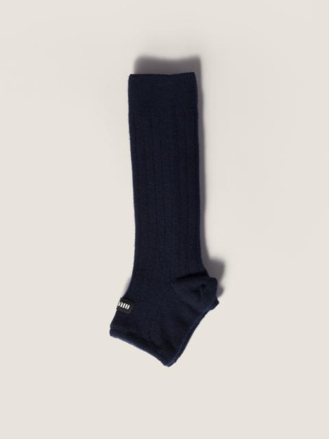 Wool and cashmere socks