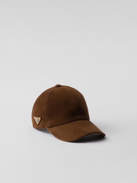 Suede baseball cap