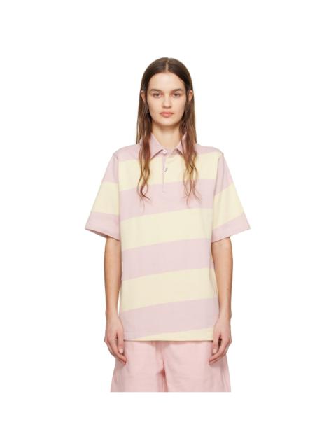 Yellow & Pink Striped Polo