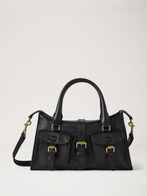 Small Roxanne
Black High Shine Leather