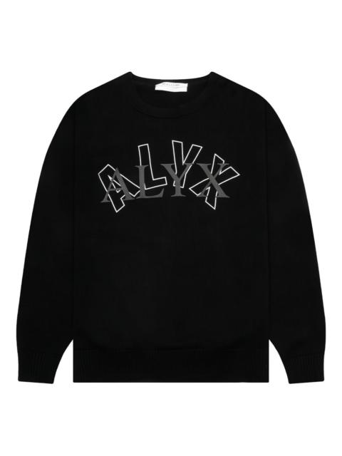 arch-logo crew-neck sweater