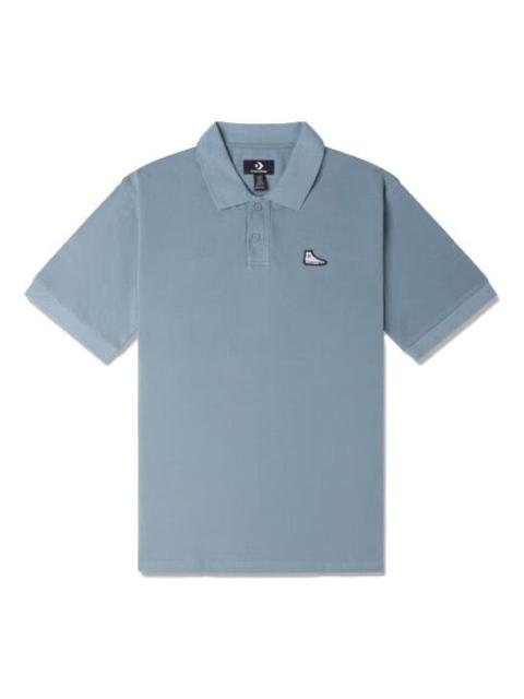 Converse Shoe Patch Polo Shirt 'Light Blue' 10024739-A03