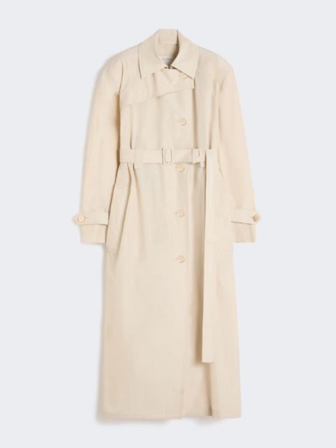Water-repellent cotton trench coat - vanilla