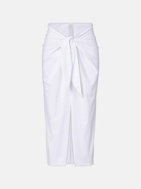 Gathered beach cover-up