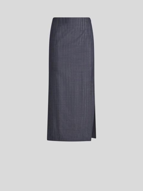 WOOL-BLEND PENCIL SKIRT