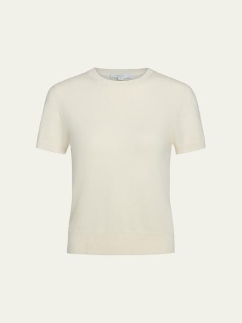 Short-Sleeve Cashmere-Blend Tee