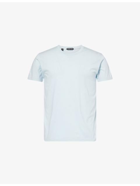 Relaxed-Fit Crew-Neck Cotton and Silk-Blend T-Shirt