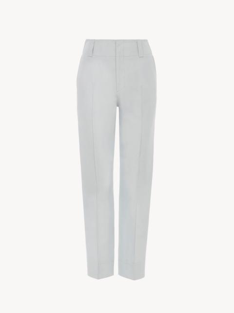 CIGARETTE PANTS IN A LINEN-COTTON MIX