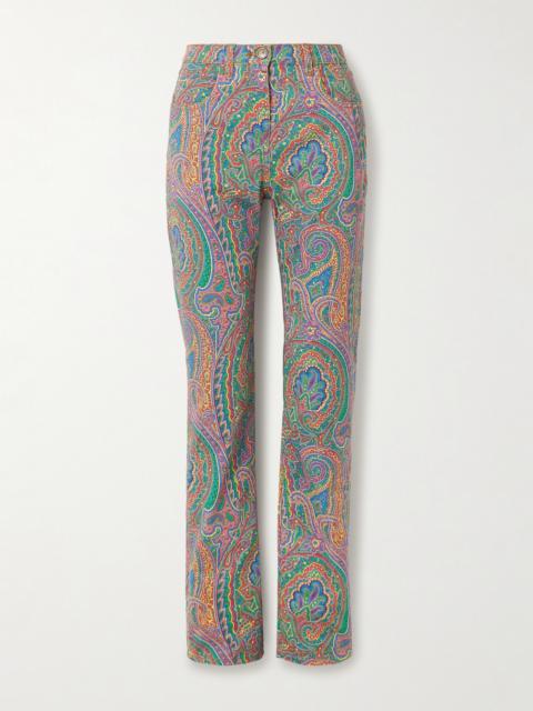 Printed Straight-leg Jeans