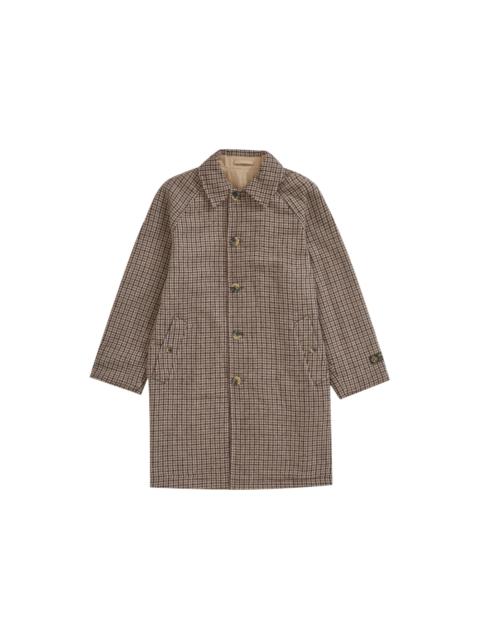 Supreme Reversible Houndstooth Overcoat Tan