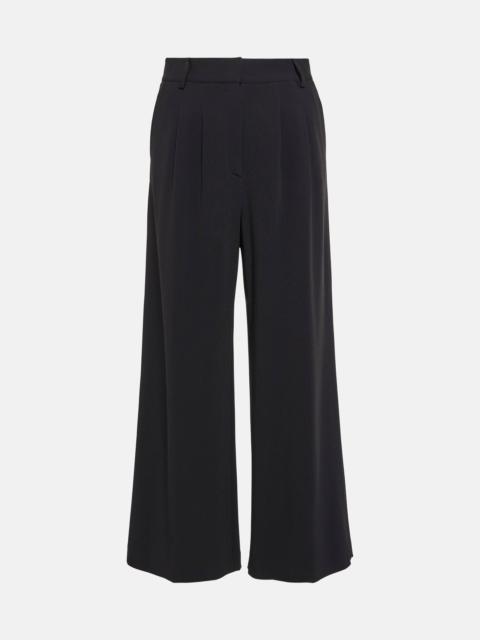 High-rise wide-leg pants