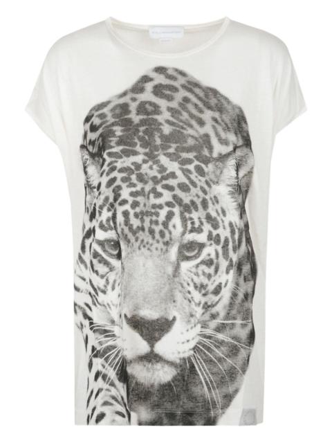 jaguar-print T-shirt