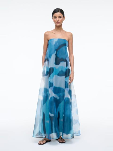 STAUD ALLYSON DRESS BLUE HAZE