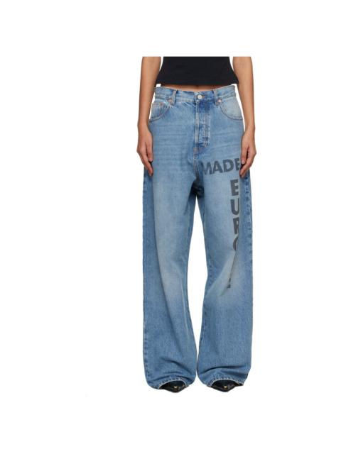 Blue 'Made In Europe' Jeans