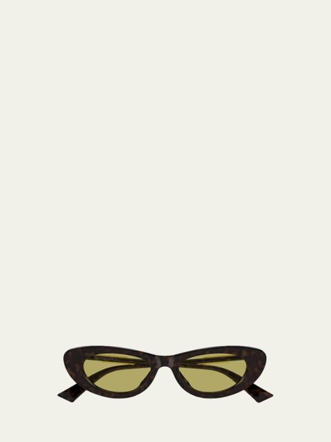 Bold Ribbon 51mm Cat-Eye Sunglasses