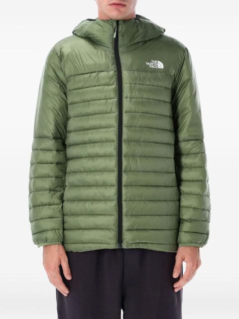 hooded quilted padded jacket