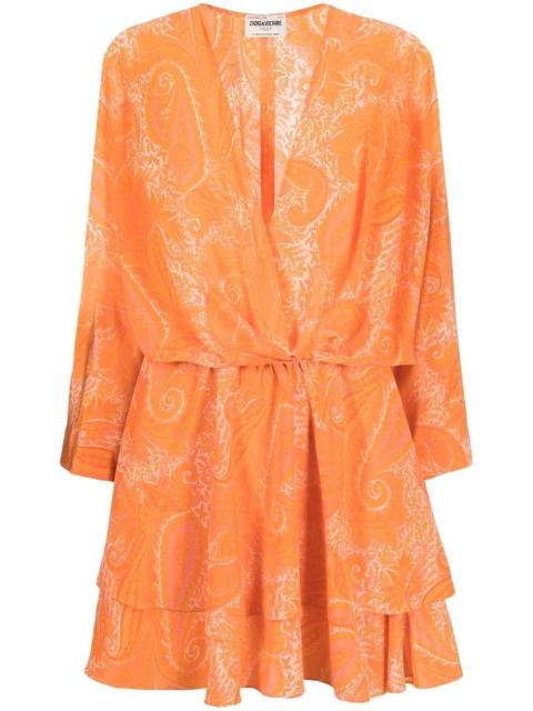 Hailey paisley-print dress