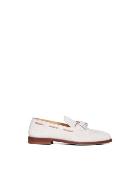 tassel leather loafers