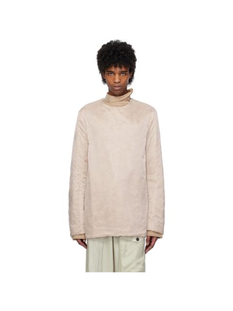 Pink Organza Long Sleeve Top