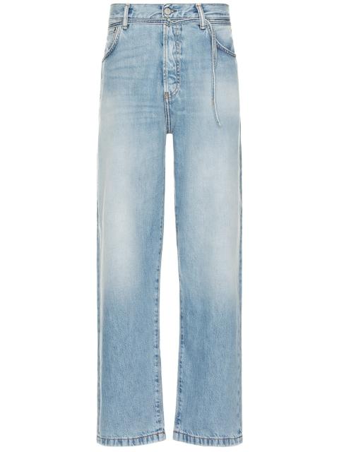 1991 Toj Vintage Straight Denim Jean In Light Blue