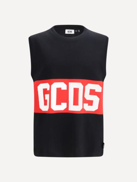 Sleeveless T-shirt with Logo Band