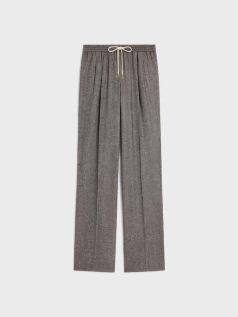 drawstring trousers IN cashmere flannel