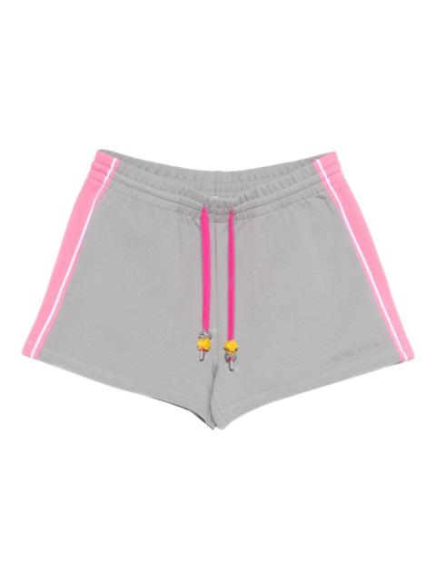 striped drawstring shorts