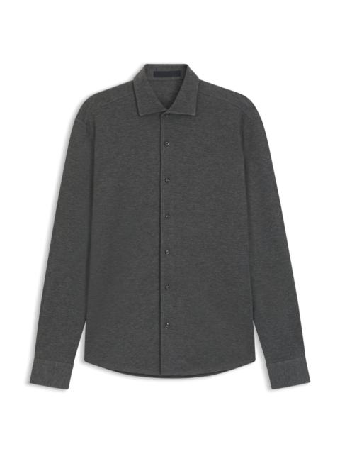 BECKHAM X BOSS SLIM-FIT SHIRT IN COTTON JERSEY