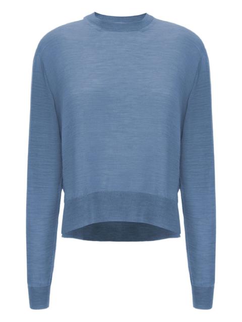 mélange-effect knitted top