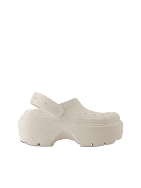platform-sole clogs