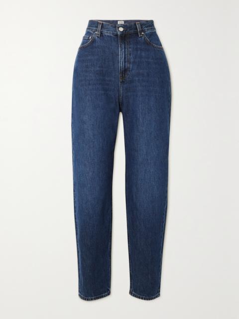 + Net Sustain High-rise Tapered Organic Jeans