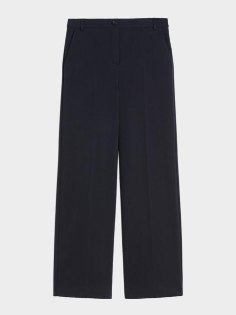 Zelota Flannel Jersey Ankle Trousers