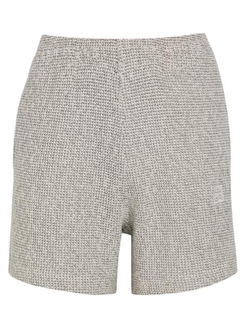 Anine Bing Kam Marled Cotton-blend Shorts