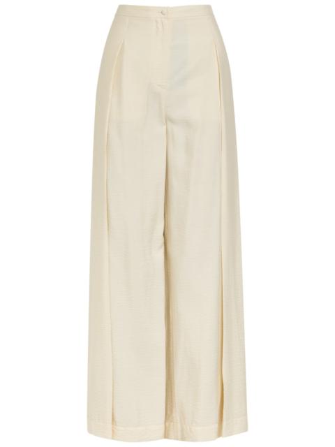 Emporio Armani Pleated Wide-leg Trousers