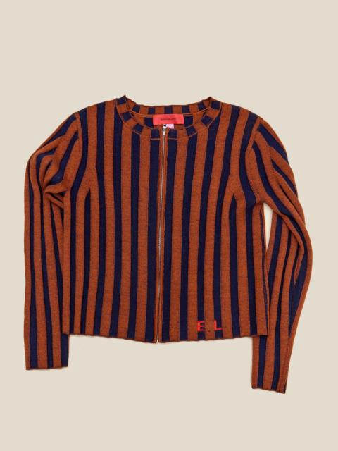 KEYBOARD ZIP CARDIGAN