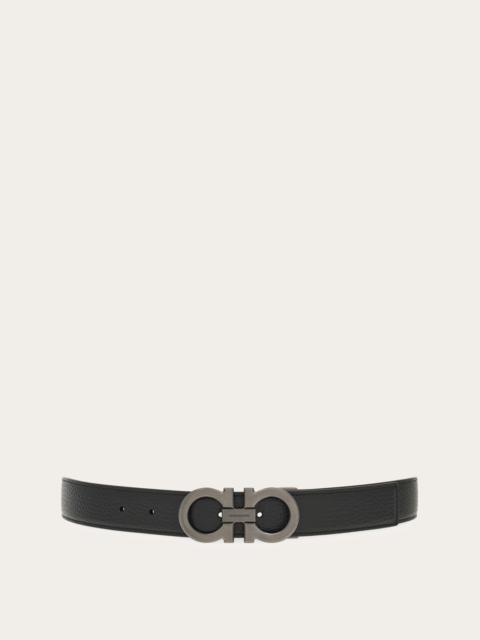 Reversible and adjustable Gancini belt