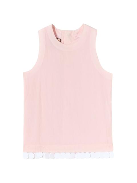 pompom tank top