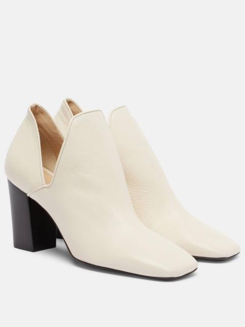 D'Orsay 80 leather pumps