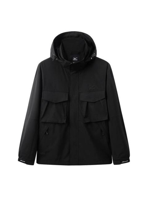 Mizuno Logo Waterproof Jacket 'Black' A2CE3110