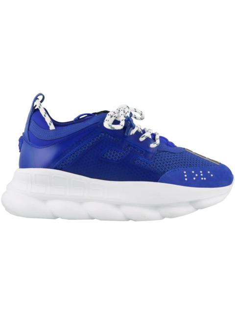 Versace Chain Reaction Blue Mesh Rubber Suede