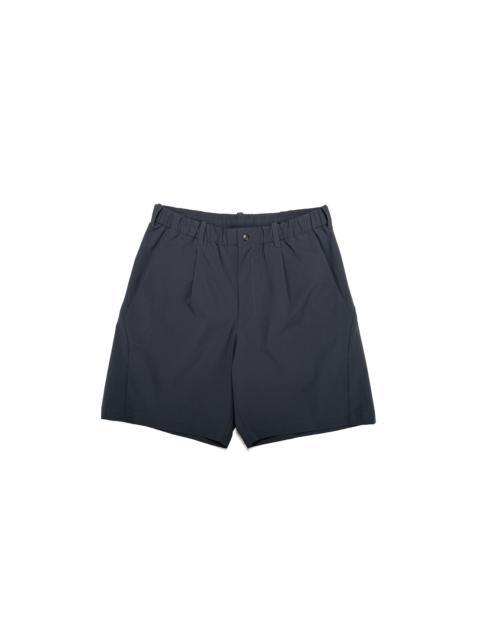 One Tuck Light Stretch Shorts Ebony Gray